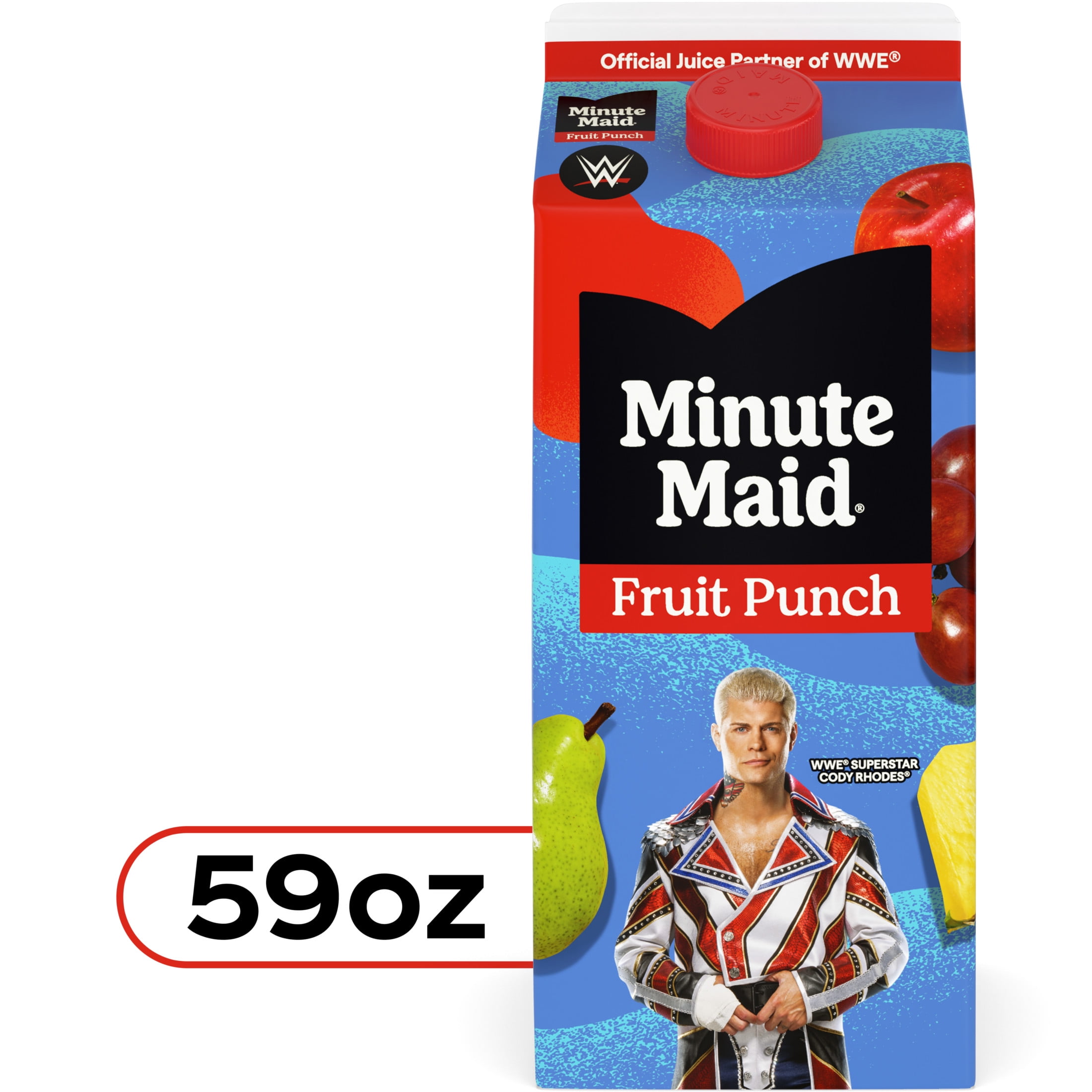 Minute Maid Fruit Punch Real Fruit Juice Drink, 59 fl oz Carton