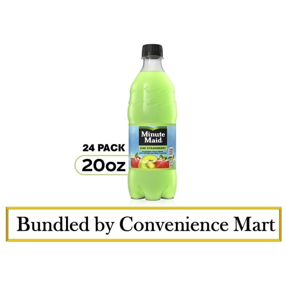 Minute Maid Kiwi Strawberry Bottles, 20 fl oz, 24 Pack (Bundled By Convenience Mart)