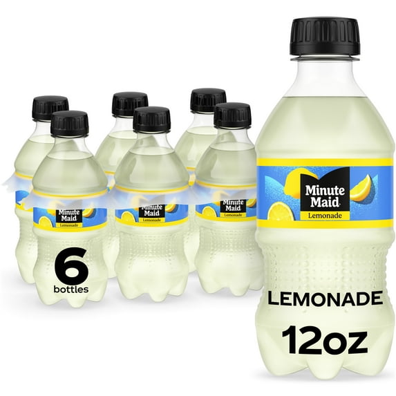 Minute Maid Lemonade Bottles, 12 fl oz, 6 Pack