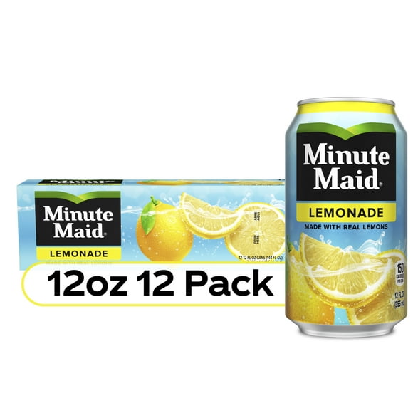 Minute Maid Lemonade Fruit Juice, 12 fl oz, 12 Cans