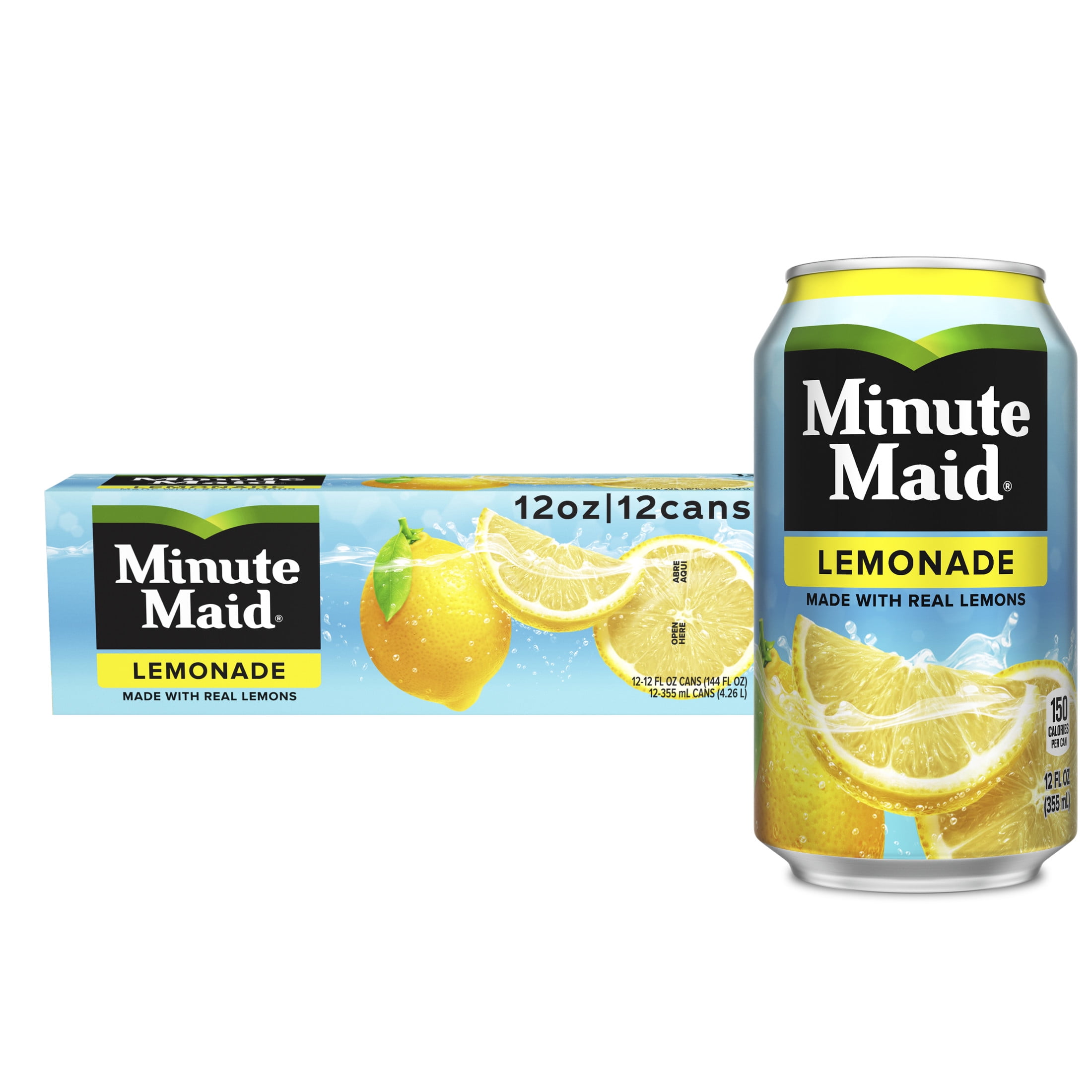 Minute Maid Lemonade Cans, 12 fl oz, 12 Pack
