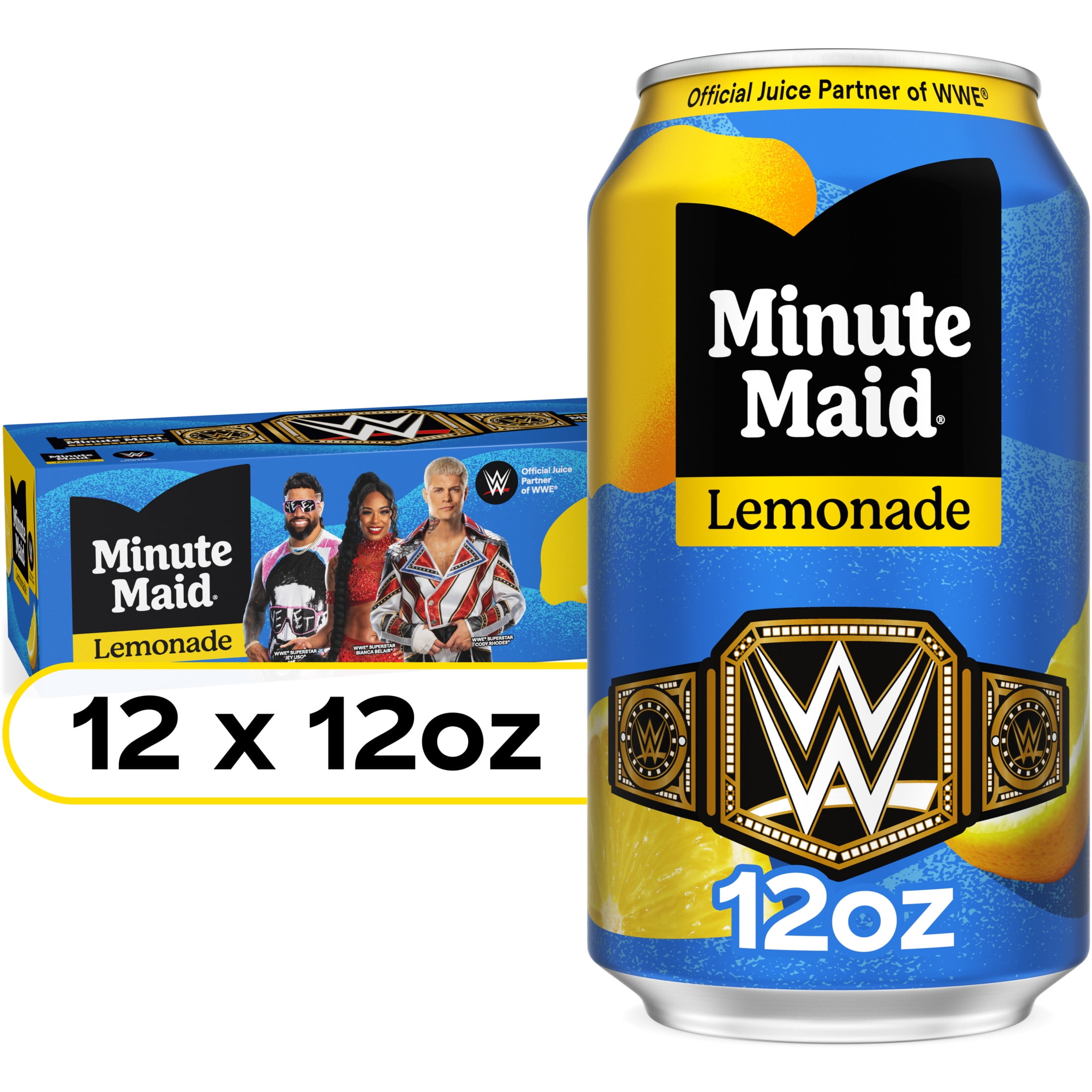 Minute Maid Lemonade Fruit Juice, 12 fl oz, 12 Cans
