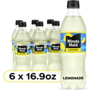 Minute Maid Lemonade Pop Soda, 16.9 fl oz, 6 Pack Cans