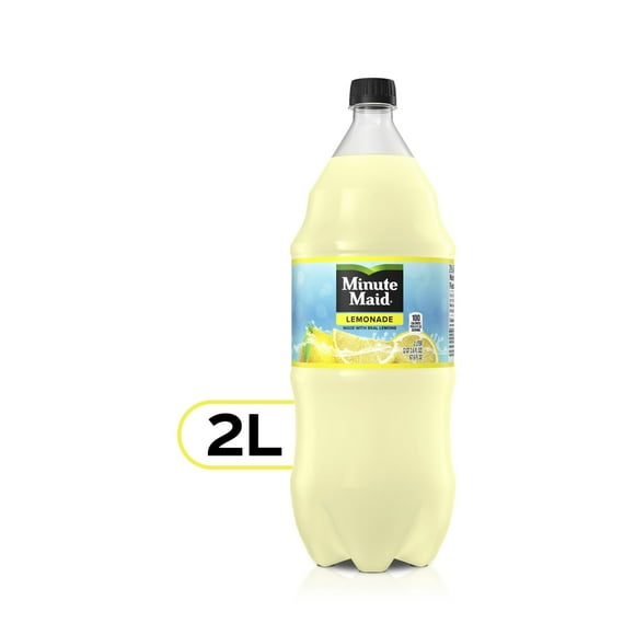 Minute Maid Lemonade Real Fruit Juice, 2 Liter Bottle (Pack of 2)