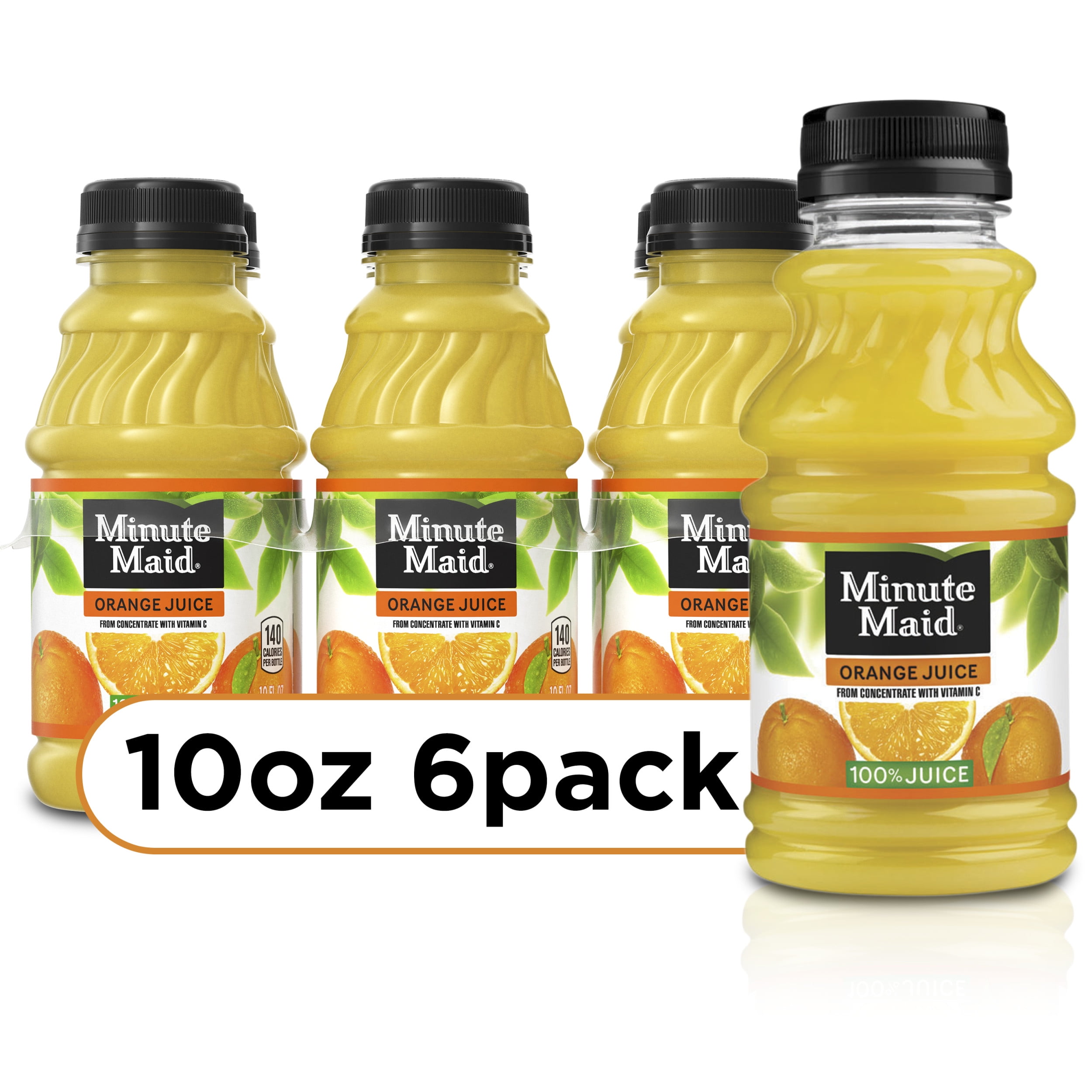 Minute Maid Orange Fruit Juice Drink, 10 fl oz, 6 Bottles