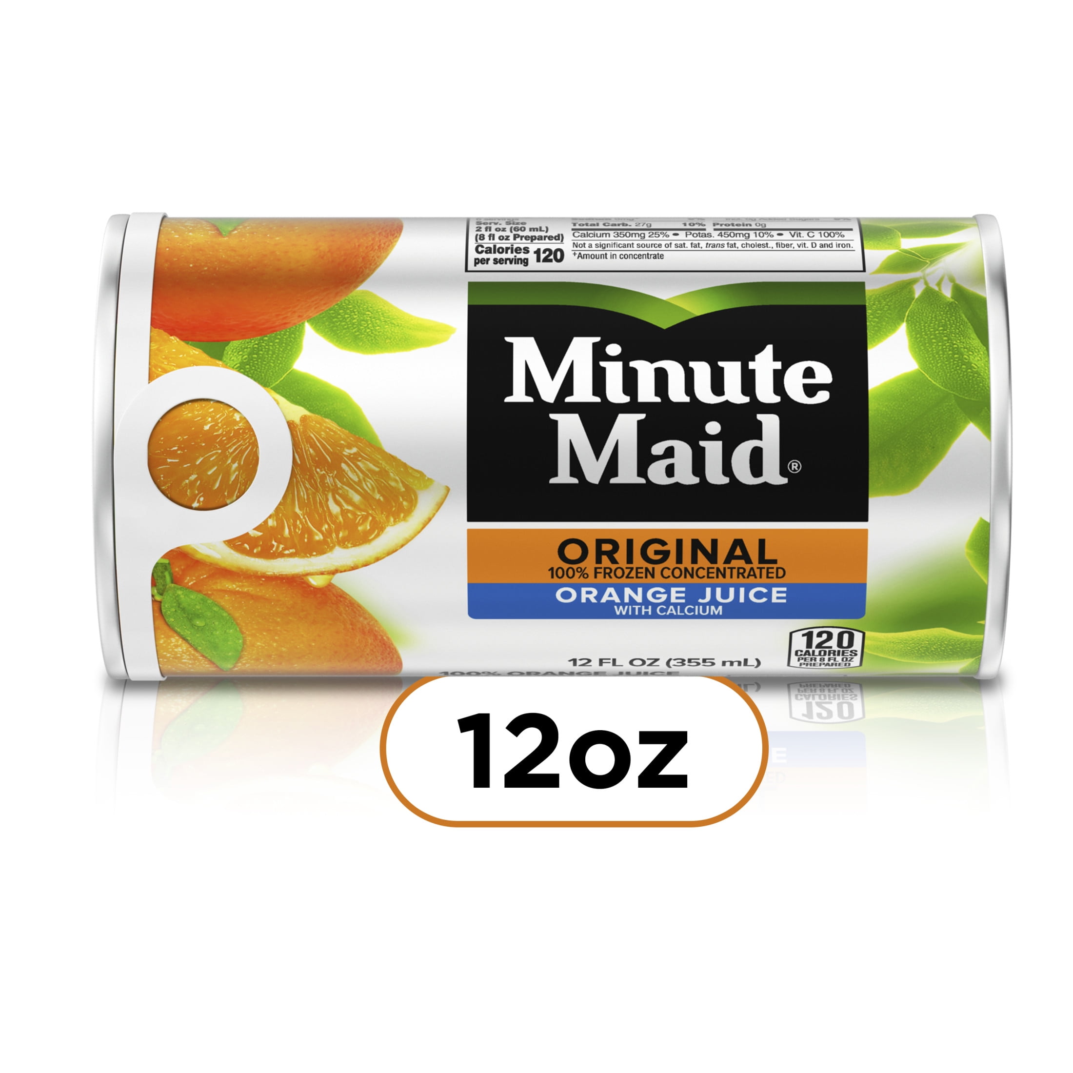 Minute Maid Original Orange Juice 12 fl oz Can Authentic and Refreshing Fruit Drink