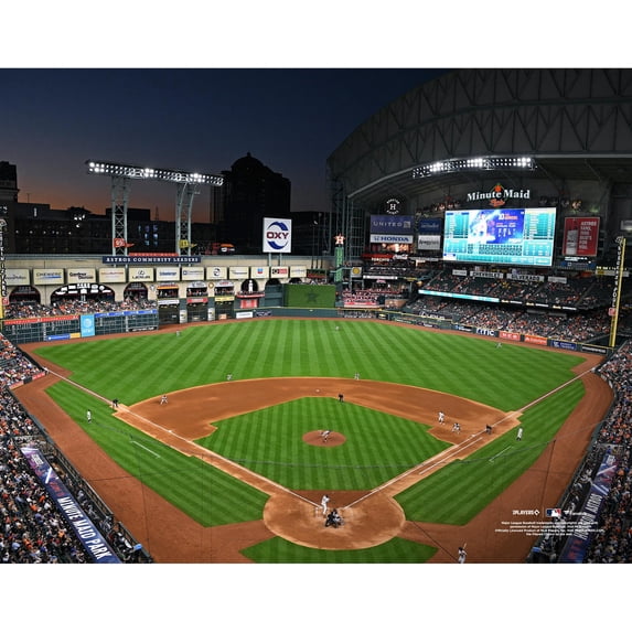 Houston Astros Unsigned Minute Maid Park Sunset Stadium Photograph