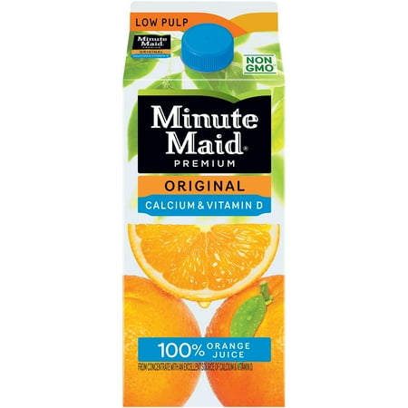Minute Maid, Premium Original Calcium + Vitamin D Low Pulp 100% Orange Juice, 59 Fl. Oz.