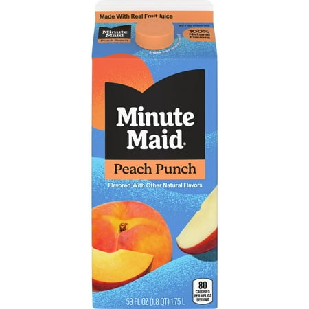 Minute Maid Premium Peach Fruit Juice Drink, 59 fl oz Carton (Pack of 2)
