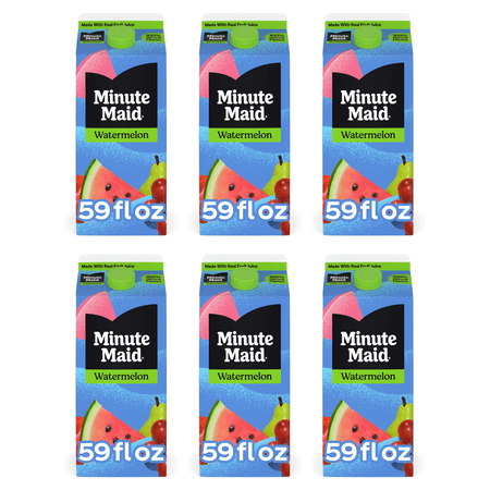 Minute Maid Premium Watermelon Fruit Juice, 59 fl oz Carton (Pack of 6)