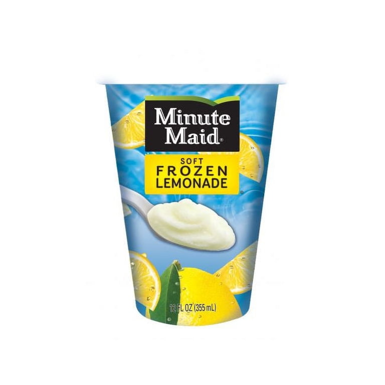 Minute Maid Soft Frozen Lemonade, Ice Lemon Flavor, 12 Ounce Cups