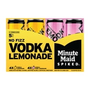 Minute Maid Spiked Lemonade Vodka Cocktail Variety Pack, 8-Pack 355ml, 10 Proof (5% ABV)