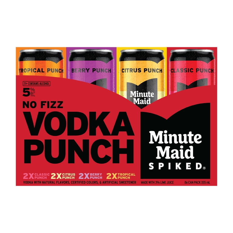Minute Maid Spiked Vodka Punch Variety Pack Classic, Berry, Citrus