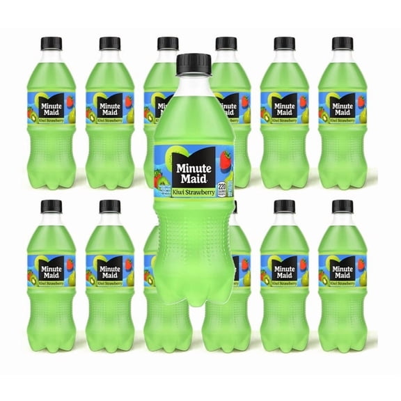 Minute Maid Strawberry Kiwi Fruit Juice, 20 fl oz Bottle (Pack of 12)