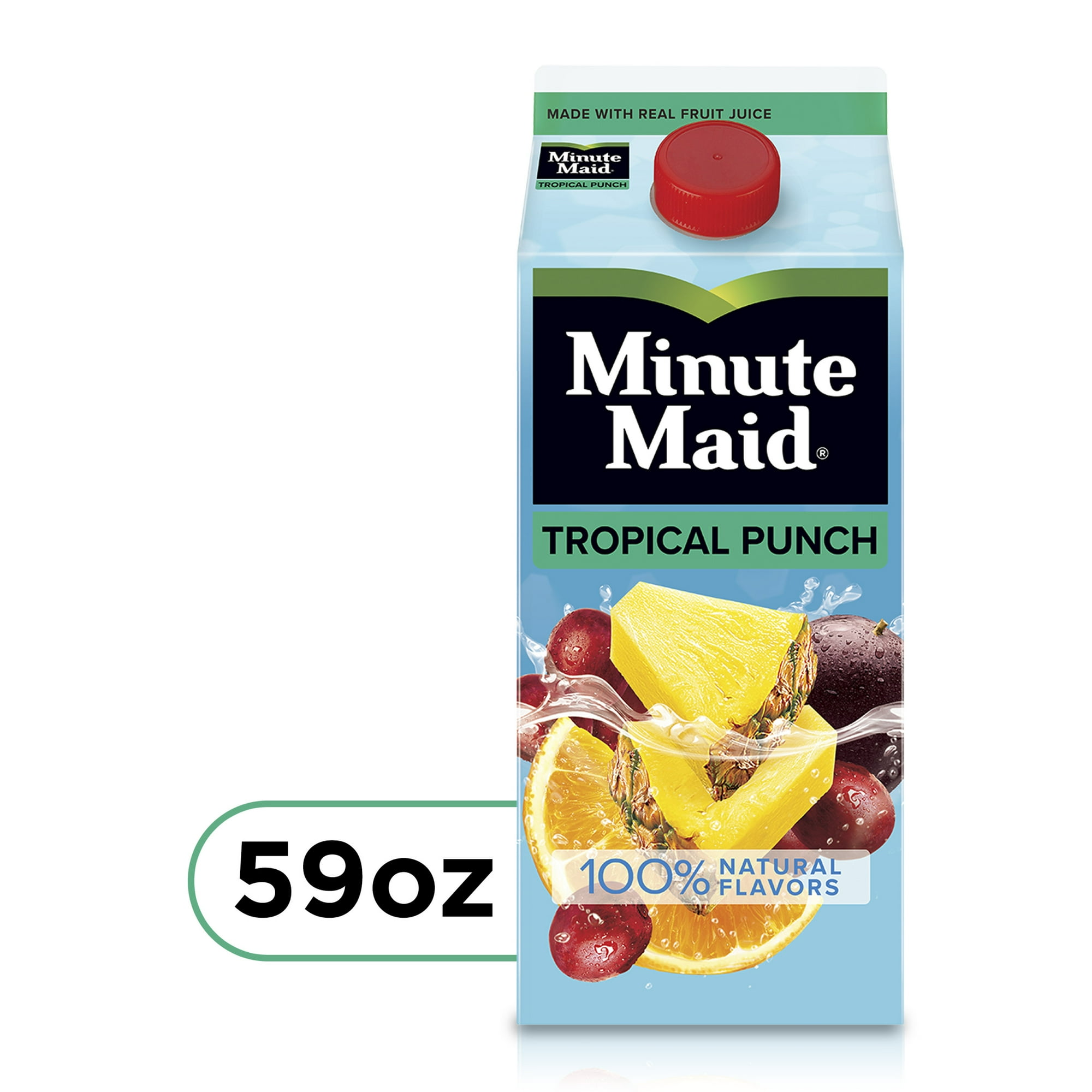 Minute Maid Tropical Fruit Punch Drink, 59 fl oz Carton