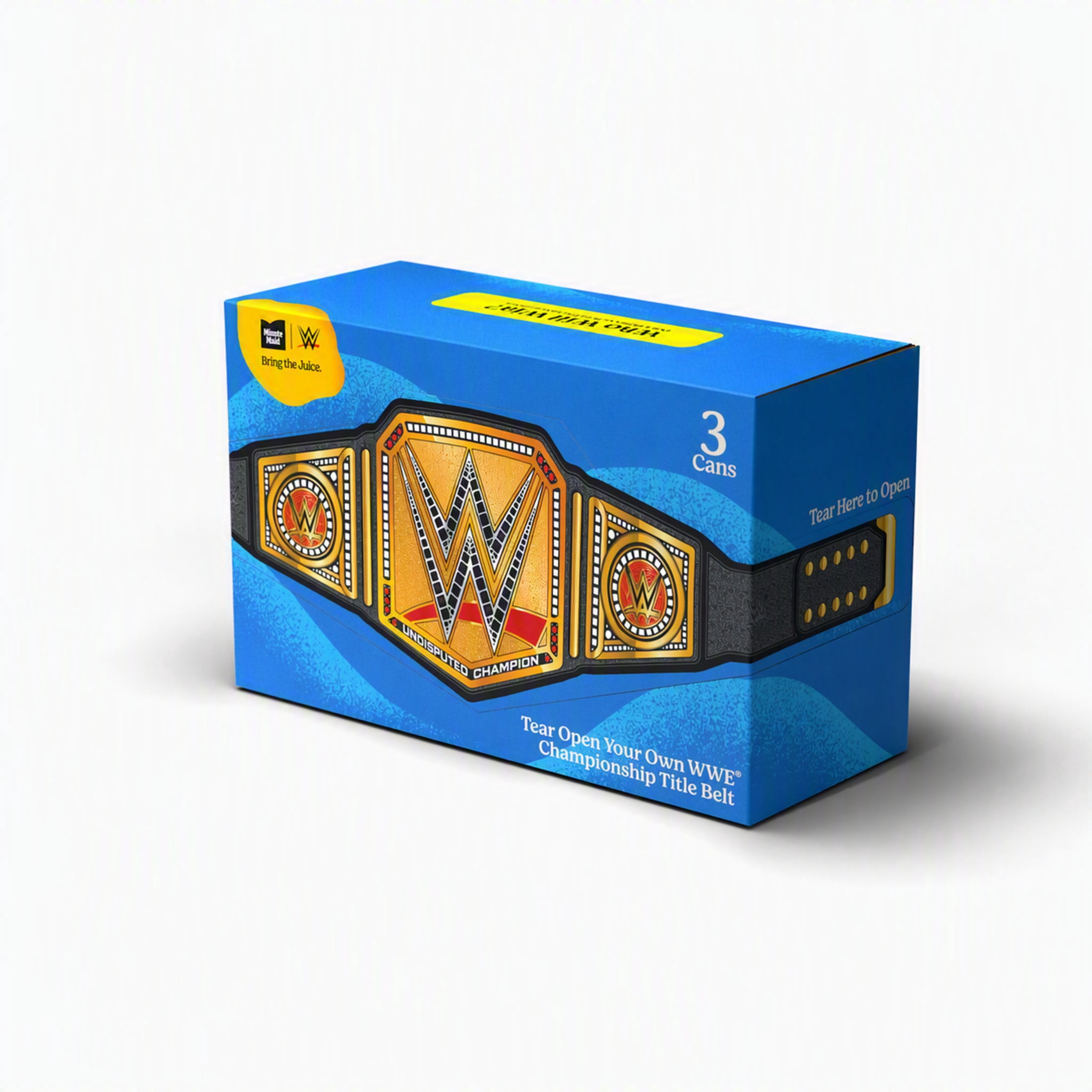 Minute Maid and WWE Exclusive Collector's Kit with 3 12 fluid oz cans and a Variety Assortment