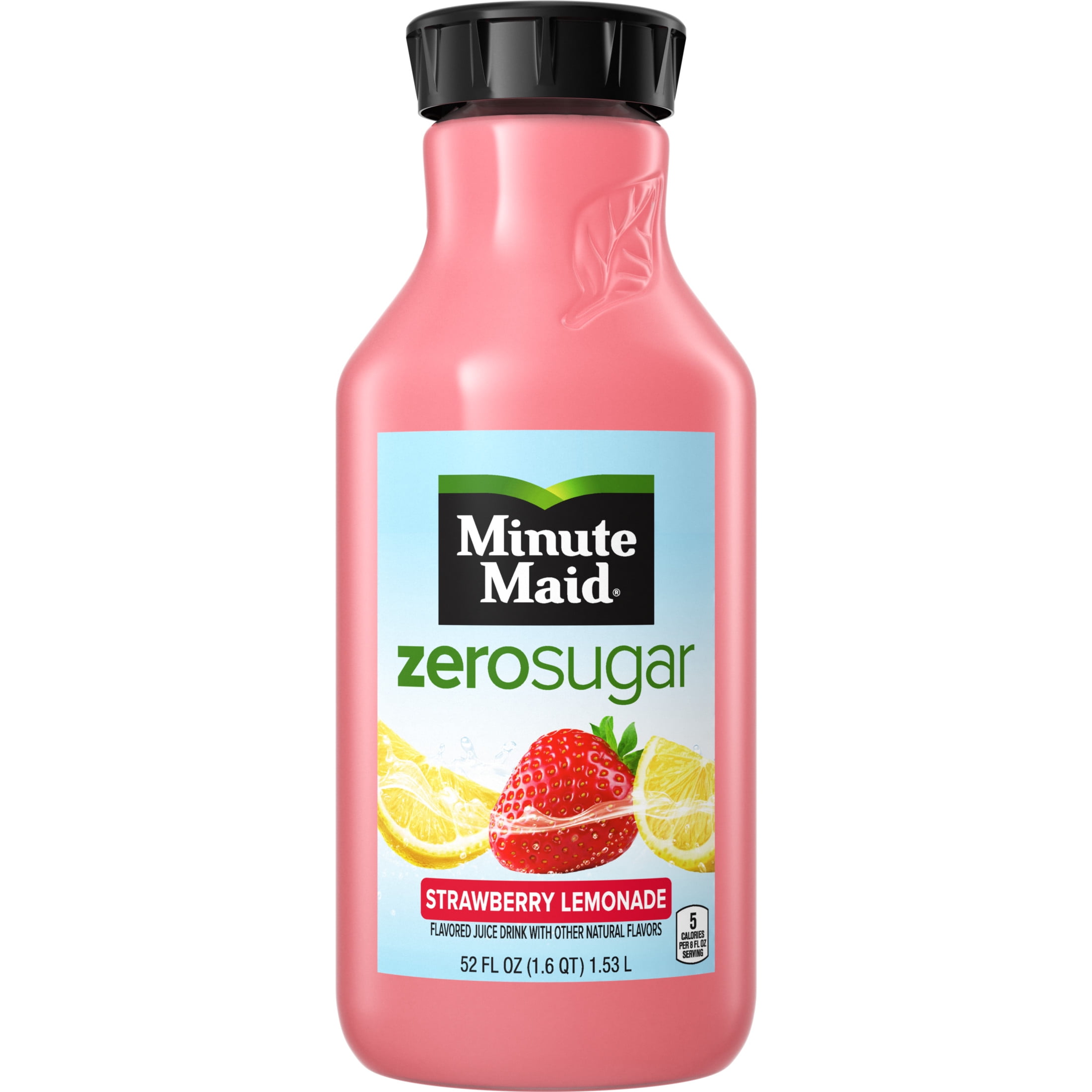 Minute Maid Zero Sugar Strawberry Lemonade (NC) Bottle, 52 fl oz Minute Maid Zero Sugar Strawberry Lemonade (NC) Bottle, 52 fl oz