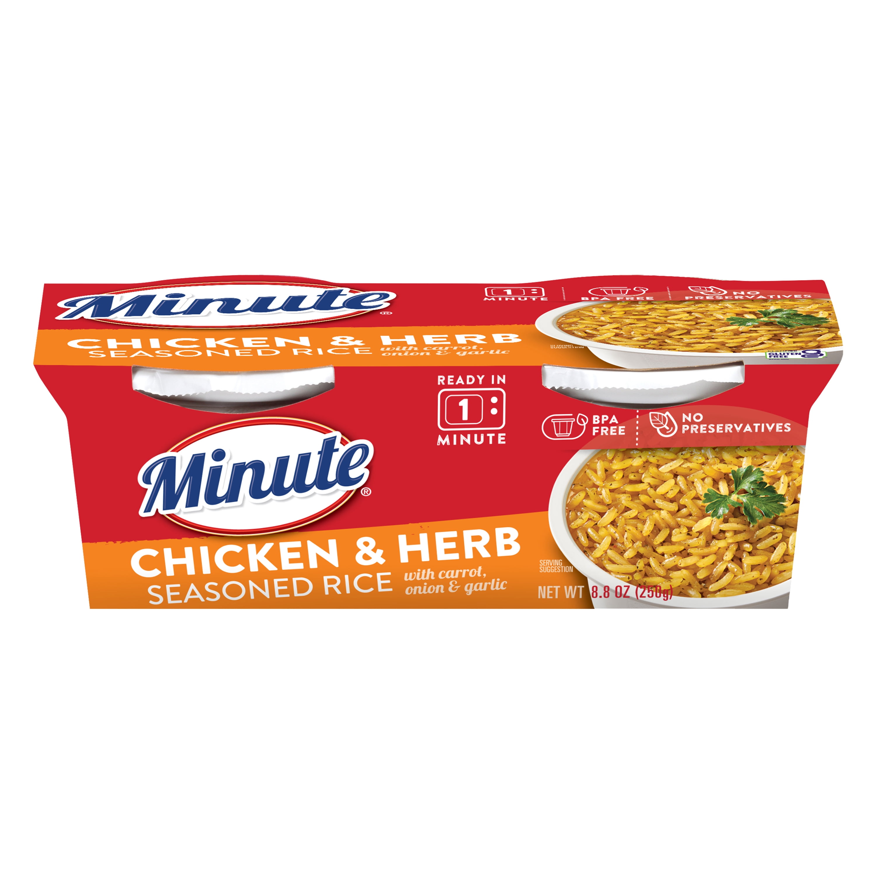 Minute Ready to Serve Chicken Flavor Rice Mix (Pack of 18