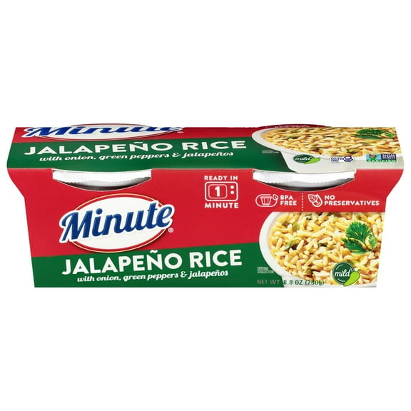 Minute Ready to Serve Jalapeno Seasoned Rice Cups 2 ct