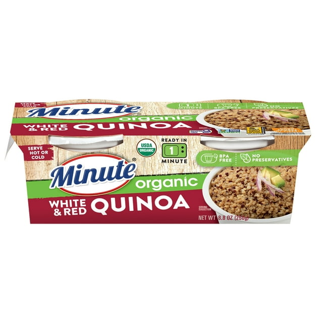 Minute Ready to Serve Organic White & Red Quinoa, 4.4 oz, 2 Ct ...
