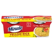 Minute Ready-to-Eat Yellow Rice, Microwaveable Rice Cups, 4.4 oz, 2 Count
