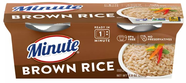 Minute Rice, Brown Rice Cups (Pack of 32) - Walmart.com