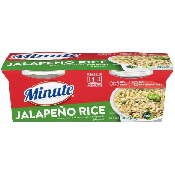 Minute Rice Jalapeno Rice Cups (Pack of 3)