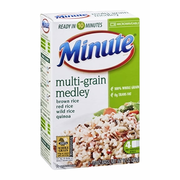 Minute Rice and Quinoa Pre-Portioned Bags 12 oz (Pack of 16)