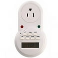 thumbnail image 1 of 63A USA Series Electronic Programmable Weekly Digital Timer 1 Set White, 1 of 5