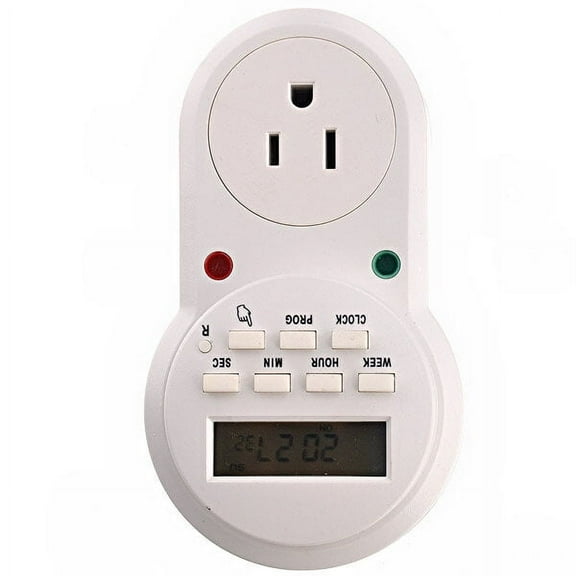 63A USA Series Electronic Programmable Weekly Digital Timer 1 Set White