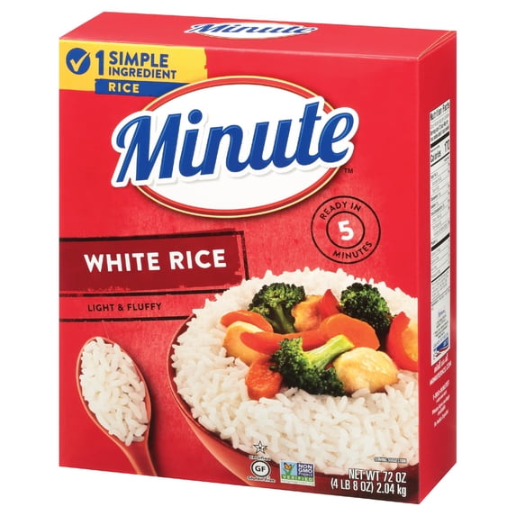 Minute White Rice (72 Oz.) (Pack of 12)