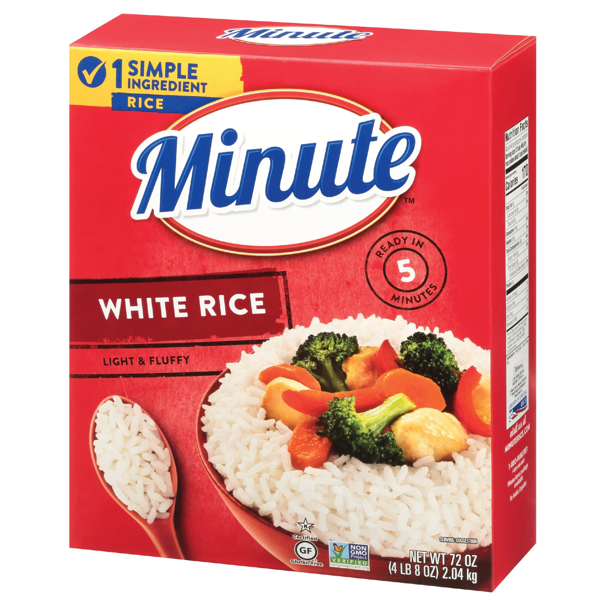 Minute White Rice (72 Oz.) (Pack of 3)