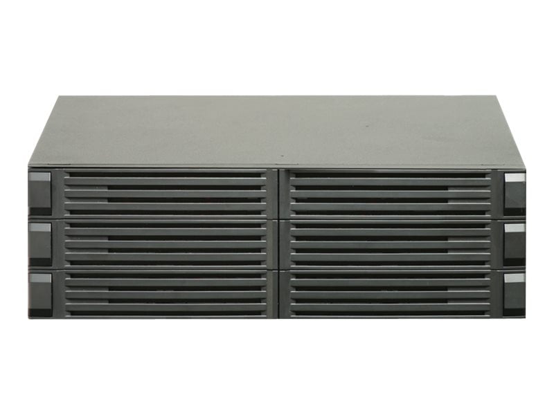 Minuteman BP72V24RTEXL - Battery enclosure (rack-mountable / external) - AC 120 V - 12 x battery - lead acid - 12 Ah - 3U - black