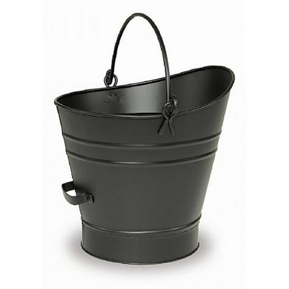 Minuteman C-65MC Coal Hod - Pellet Bucket with Scoop - Powder Coated Black