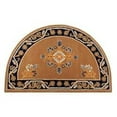 Coco Tan Rug Minuteman H-614 Extra Large Cocoa Jardin Half Round Rug - Walmart.com