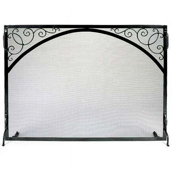 Scroll and Arch Sterling Fire Screen - Size: Large - GS-4433