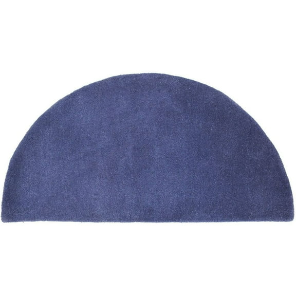 Minuteman Half Round 44'' x 22'' Hearth Rug - Prussian Blue