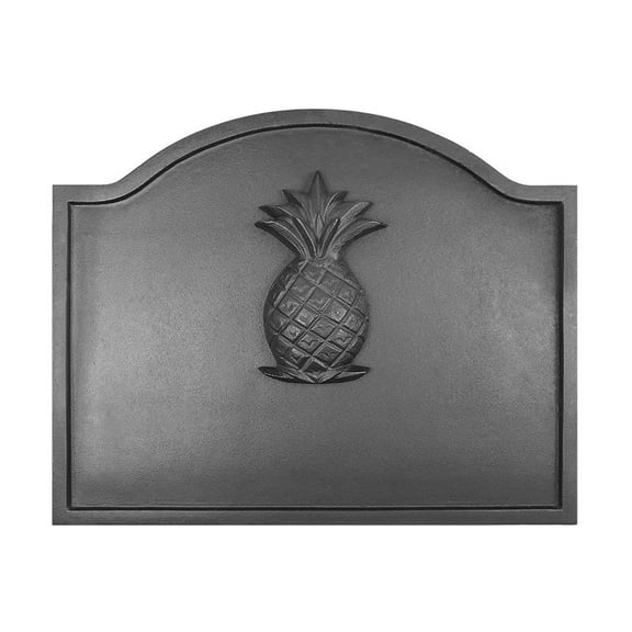 Minuteman International Cast Iron Pineapple Fireplace Fireback, Large