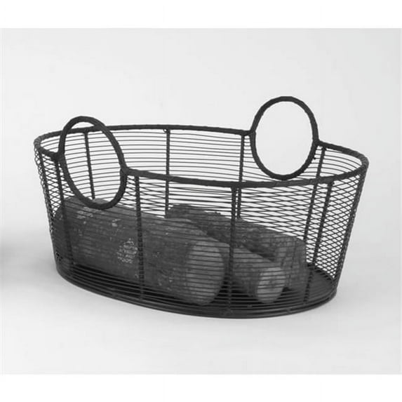 Minuteman International Co. WI-09 Steel Wire Wood Basket