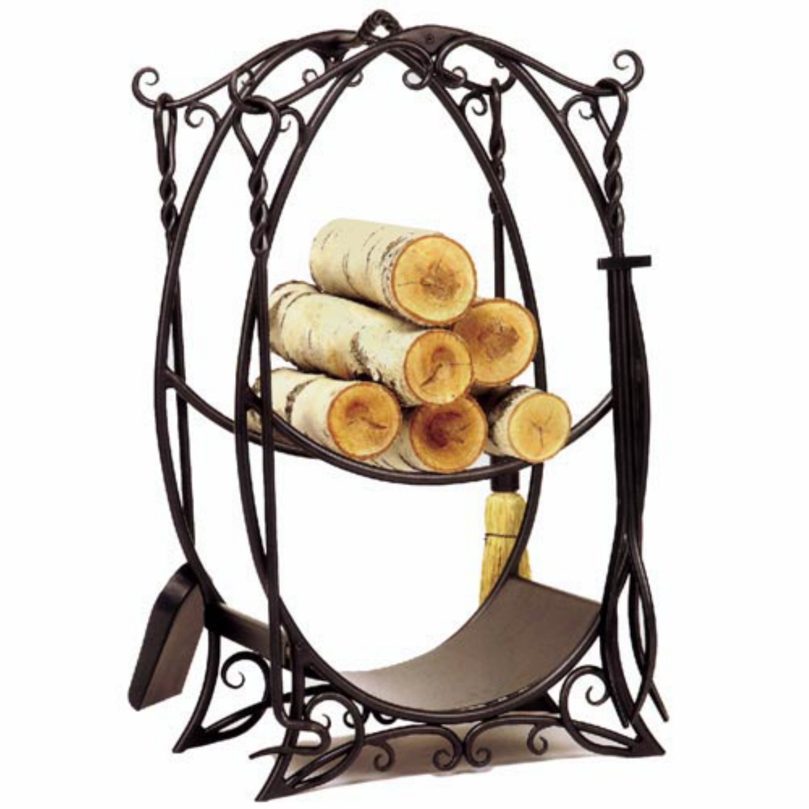 Minuteman International Cottage Log Rack with Tools