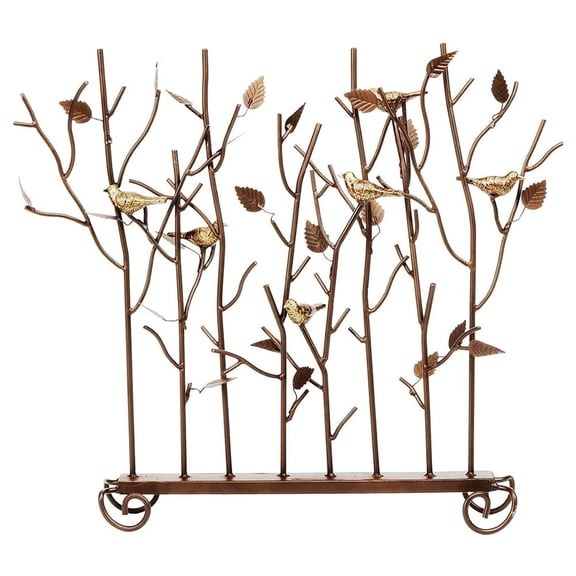 Minuteman International Decorative Birds Summer Fireplace Screen, Bronze
