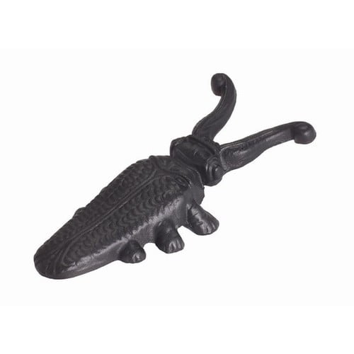 Minuteman International Entryway Iron Hands Free Cricket Boot Jack, Black