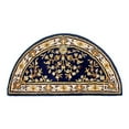 thumbnail image 1 of Minuteman International H-23 Half Round Oriental Fireplace Hearth Rug, Blue, 1 of 6