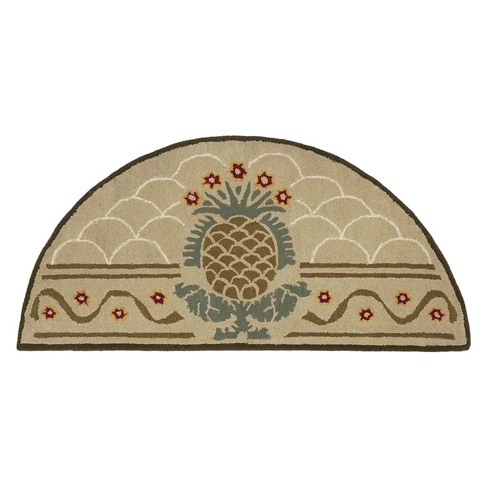 Minuteman International Half Round Hospitality Fireplace Hearth Rug