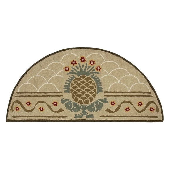 Minuteman International Half Round Hospitality Fireplace Hearth Rug