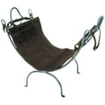 thumbnail image 1 of Achla Designs Minuteman International Folding Log Carrier and Stand w/Leaf End, 21.5 Inch Tall, Graphite and Brown, 1 of 3