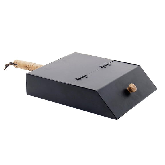 Minuteman International No Mess Ash Box w/Lid, 18 Inch Long, Grey