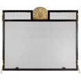 thumbnail image 1 of Minuteman International Pineapple Emblem Single Panel Iron Fireplace Screen, 1 of 2