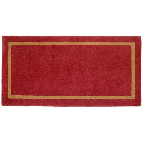 Minuteman International Rectangular Contemporary Wool Fireplace Hearth Rug