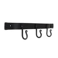 thumbnail image 1 of Minuteman International Versatile Wall Bracket w/Three Hooks, 14 Inch Long, Black, 1 of 3
